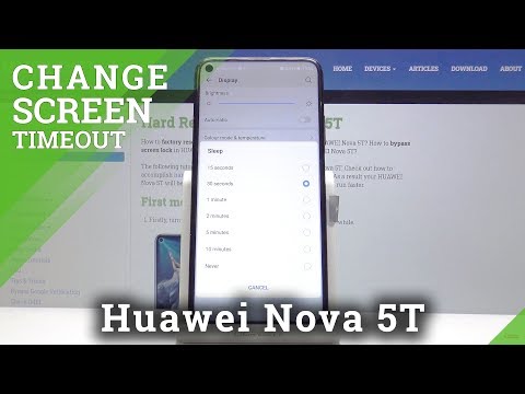 How to Change Screen Timeout in HUAWEI Nova 5T