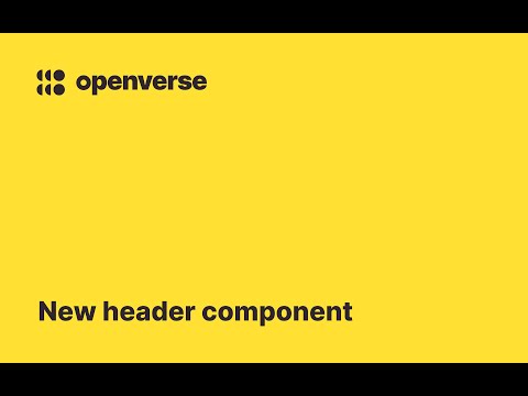Openverse header