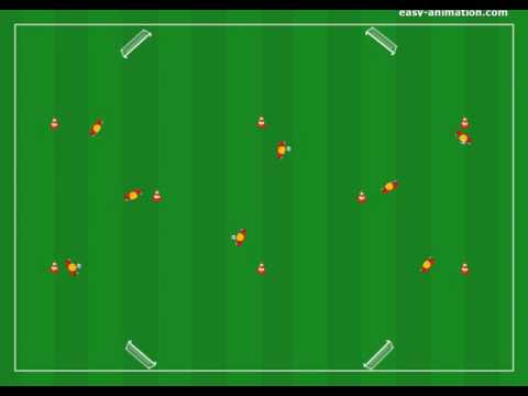 Verdeckter Doppelpass in die Tiefe