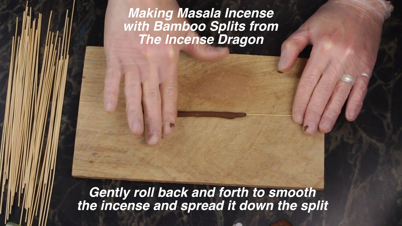Using Incense Splits To Roll Masala-Style Stick Incense