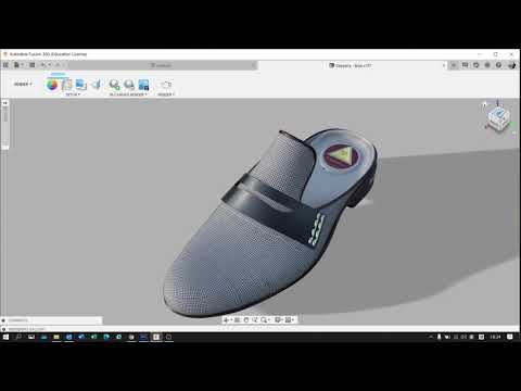 3D footwear design for the Fusion 360