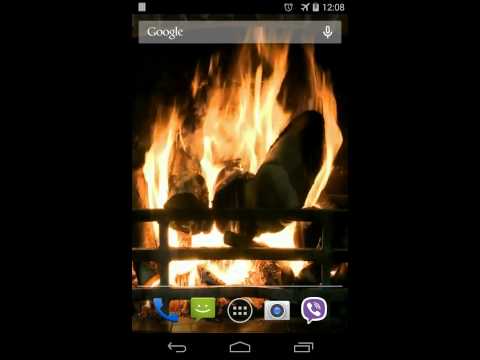 Fireplace Video Live Wallpaper