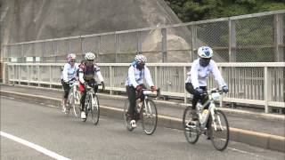 preview picture of video 'Green World On Wheels JAPAN 10-15May 2012, Cycling-4: Etajima / Hiroshima pref.'