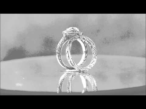 18K WHITE GOLD ROUND CUT DIAMOND ENGAGEMENT RING AND BAND BEZEL 1.70CT -KNR INC - 628