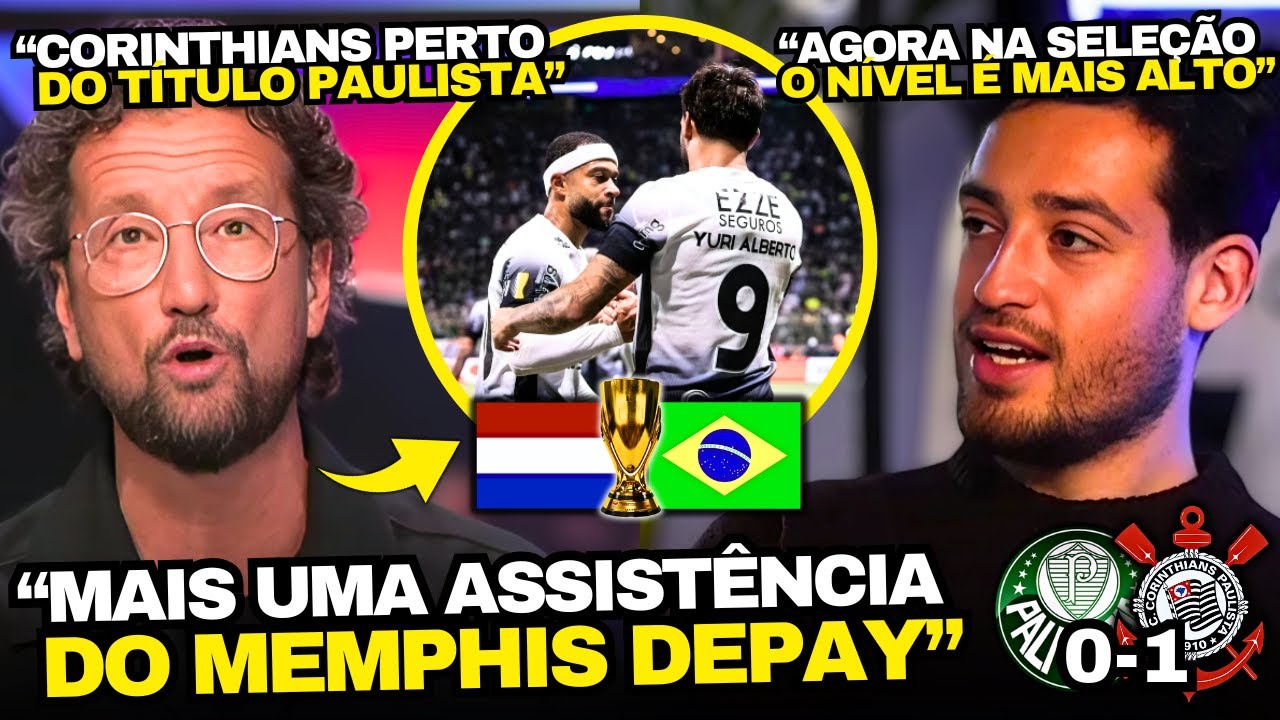TV HOLANDESA CHOCADA COM DEPAY E YURI NO PALMEIRAS 0x1 CORINTHIANS
