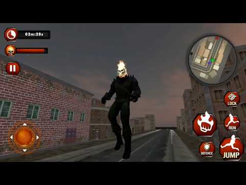 ► Ghost Fire Skull Superhero Rider Adventure Battle (Dolphin Games) Superhero Ghost Rider Escape Video