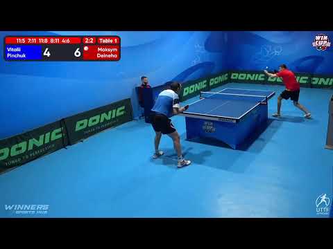 11:00 Vitalii Pinchuk (2:3) Maksym Deineha West 1 WIN CUP 23.10.2022 | TABLE TENNIS WINCUP