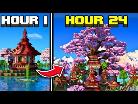 Building INSANE Minecraft City in 24 Hours!!
