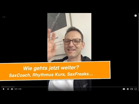 Saxophon Update - neue Saxophon Kurse: Rhythmus, SaxCoach, SaxFreaks etc...