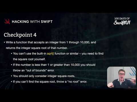 Checkpoint 4 – Swift for Complete Beginners