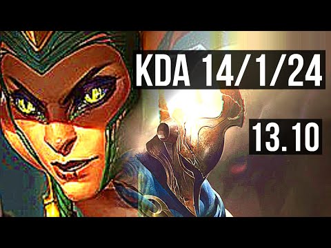 CASSIOPEIA vs PANTHEON (MID) | 14/1/24, 66% winrate, Legendary | KR Grandmaster | 13.10