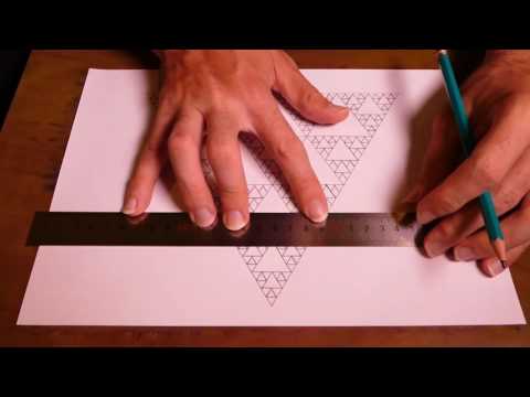Drawing Fractal Triangle Pattern Based On Sierpinski Construction