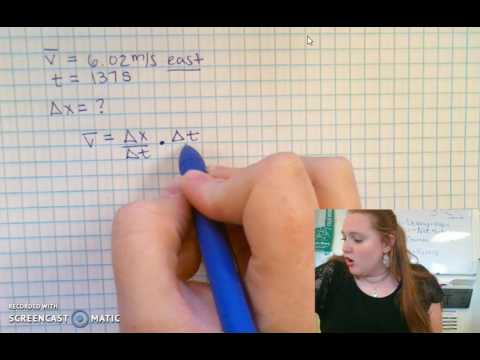Average Velocity and Displacement
