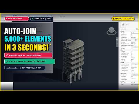 Auto Join 5000+ Revit Elements in 3 Seconds! (100% Accurate Material Takeoffs)