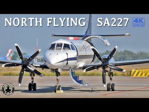 [4K] Beautiful SA227 Metroliner | North Flying | Amsterdam - Bergamo