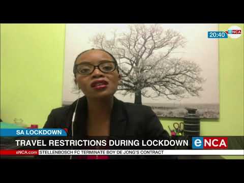 Travel restrictions during lockdown