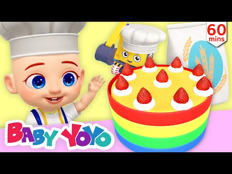 The Colors Song (Making Big Cake) + more nursery rhymes & Kids songs -Baby yoyo