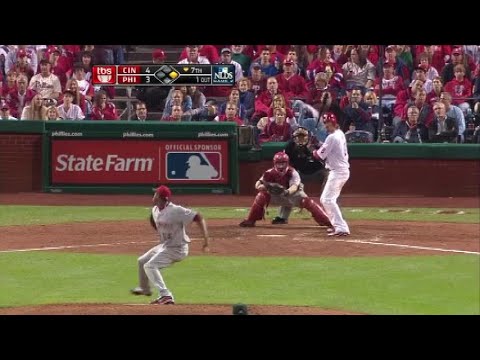 2010 NLDS Phillies vs Reds Game 2 Bottom 7