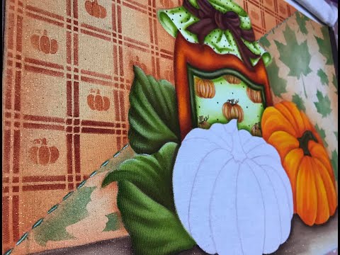 🔴COMO PINTAR ABÓBORA MORANGA - Parte 1             #089 #pinturaemtecido #artesanato #bmArtesanatos
