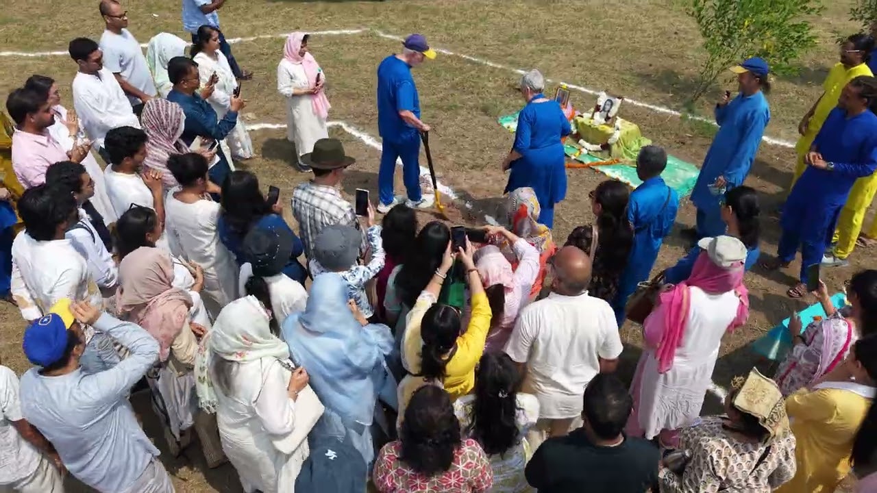 Ground Breaking of Temple of Light by Jyotish and Devi