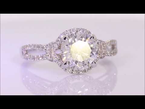 2.15 ctw Diamond Engagement Ring - Round Cut H SI2 | BigDiamondsUSA