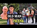 OLD MAN CALISTHENICS PRANK GRANDPA S HILARIOUS 20 KG CANE PRANK WITH A FAKE BELLY