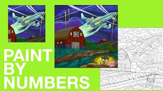 Paint By Numbers - Spaceship Barn