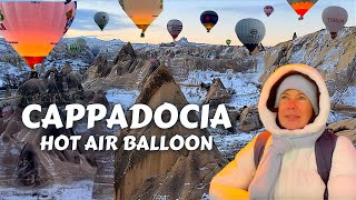CAPPADOCIA Hot Air Balloon Ride in Winter / Turkey Travel Vlog / Eastern Europe Travel