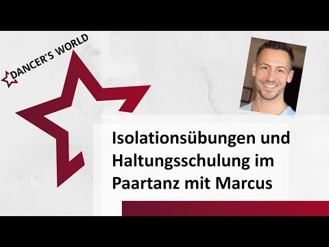 Isolationsübungen, Haltungsschulung Paartanz Standard- und Lateintänze Isolations latin and ballroom