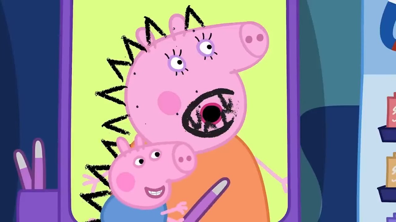 Drawing on Mummy Pig at the Science Museum ✏️ 🐽 Peppa Pig Asia