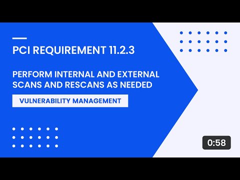 PCI Requirement 11.2.3 – Perform Internal and External Scans and Rescans As Needed