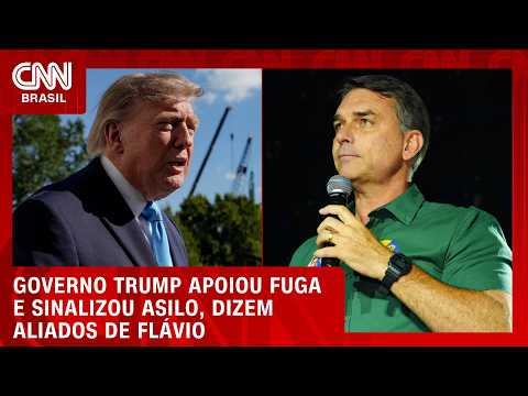 Aliados dizem que governo Trump apoiou fuga e sinalizou asilo a Flávio | CNN 360°