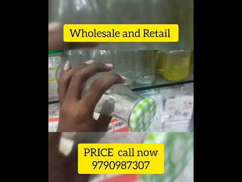 FRASCOS DE VIDRO PARA VENDA COM PREÇO MUITO BAIXO EM CHENNAI #atacado#vidroatacado#vidros