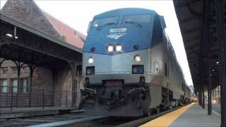 preview picture of video 'Amtrak Regional 140 Departs Hartford'
