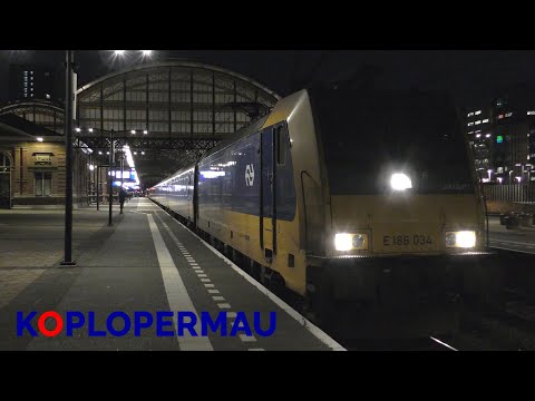 BR186 vertrekt van station Den Haag HS als intercity naar Eindhoven Centraal!