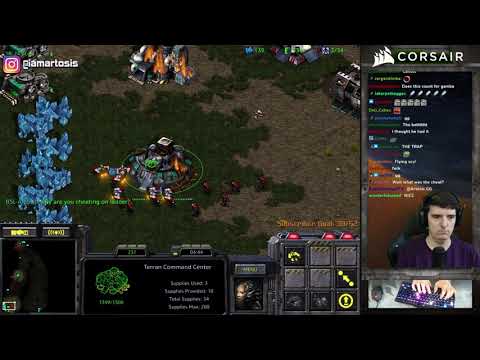 arty vs scv stack + marines megacheese all-in rush