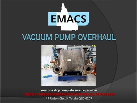 EMACS Nash 904-S2 Vacuum Pump Overhaul