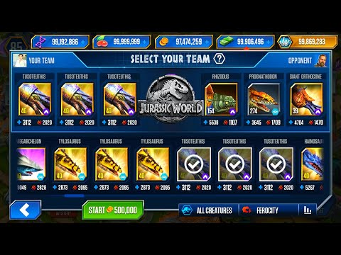 TUSOTEUTHIS vs GIANT ORTHOCONE - UNLOCK MAUISAURUS - JURASSIC WORLD THE GAME