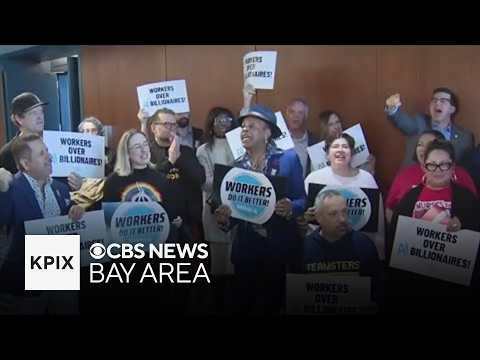 Union workers rally in San Francisco against AI advances and ...
