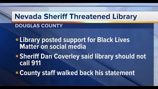 Nevada sheriff threatened a Douglas County library