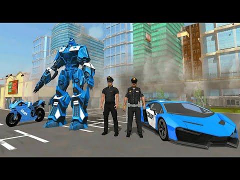 Police Robot Car Transporter: US Police NYPD Robot Transform Game Part2 - Android Gameplay