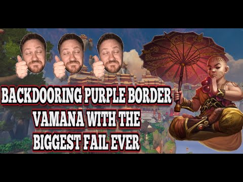 Purple Border Vamana Biggest Fail Backdooring - Season 10 Masters Ranked 1v1 Duel - SMITE