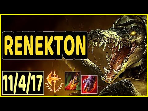 RENEKTON VS KLED - 11/4/17 KDA TOP GAMEPLAY