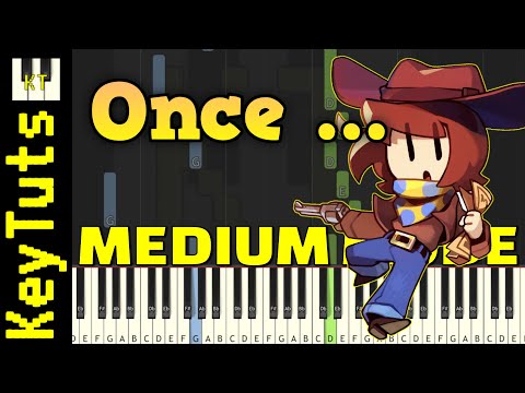 Once Upon a Truthful Time [Undertale Yellow] - Medium Mode [Piano Tutorial] (Synthesia)