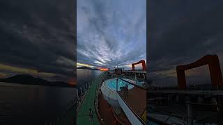 Golden hour on a cruise just hits different sunset on the Celebrity Apex