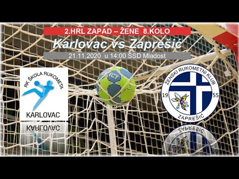 8.kolo, 2 HRL ZAPAD-ŽENE, RK ŠR KARLOVAC vs ŽRK ZAPREŠIĆ