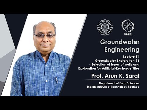 Lecture 62 Artificial Recharge Techniques and Designs