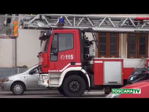 2018-03-21 PISTOIA - FIAMME IN APPARTAMENTO, TRE PERSONE IN OSPEDALE