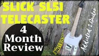 Video thumbnail for SLICK SL51 TELECASTER GUITAR 4 MONTH REVIEW & STRING CHANGE EXPERIMENT!!! by Addicted 2 Guitar