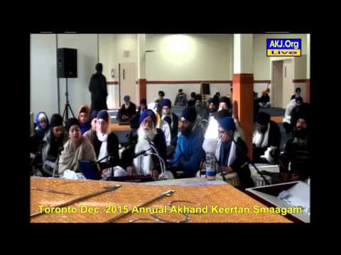 006 Toronto Dec. 2015 Sunday Morning - Bh. Jasbir Singh Jee (Ghorewah)